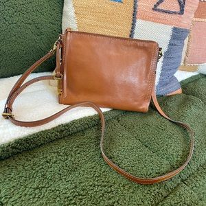 Fossil leather purse. 9.5 x long, 8 tall and 1.5 wide